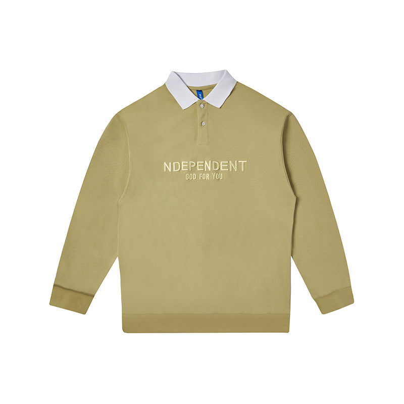 NDEPENDENT God For You Collared Sweater