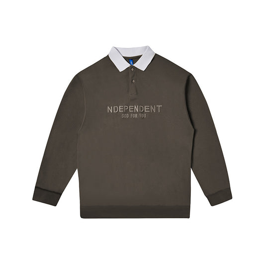 NDEPENDENT God For You Collared Sweater